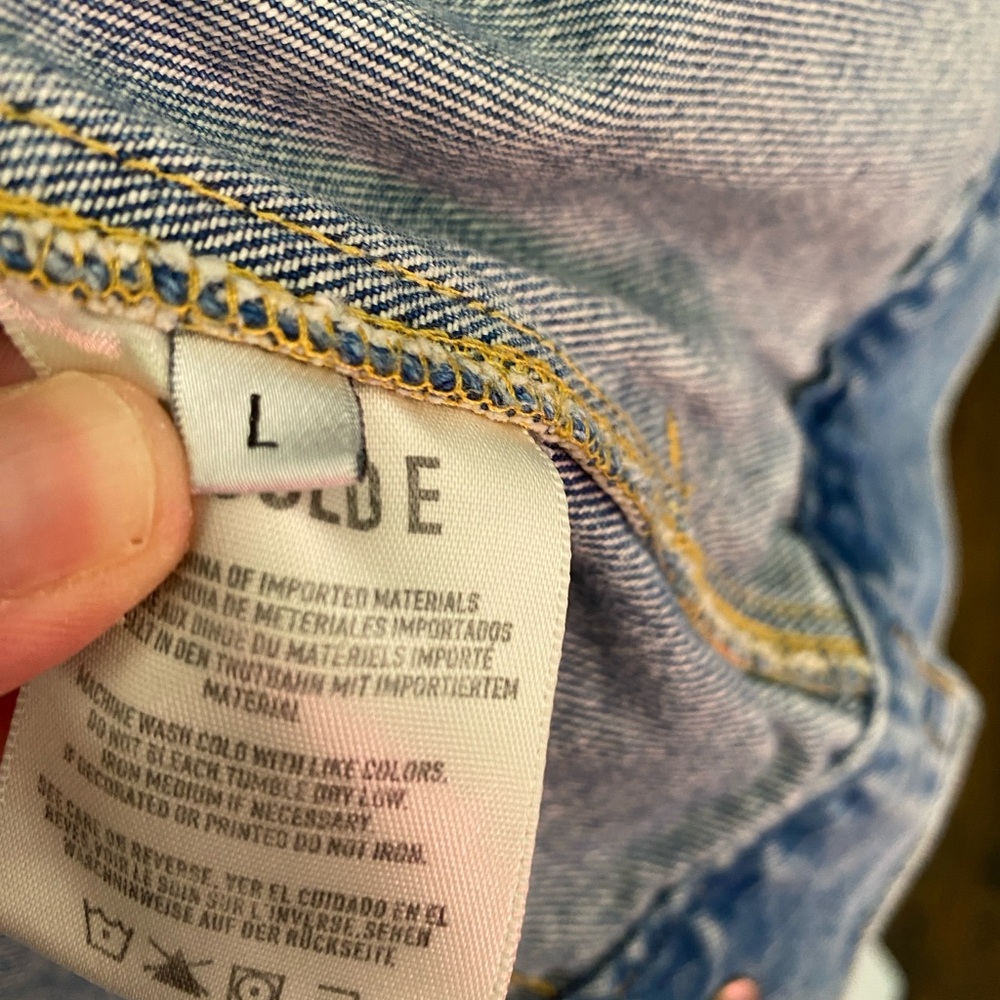 Agolde Blue Denim Jacket - Picture 3 of 6